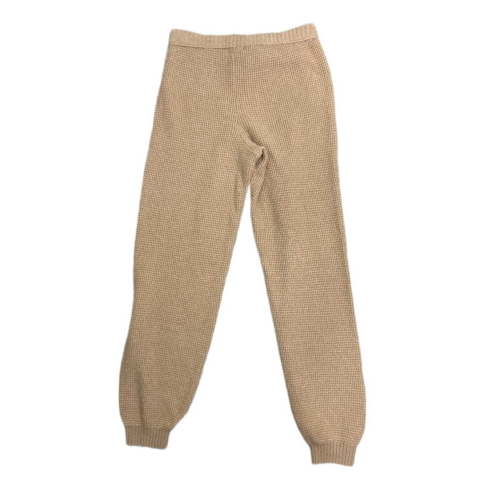 Aerie Cozy Tan Knit Joggers - Picture 3 of 8